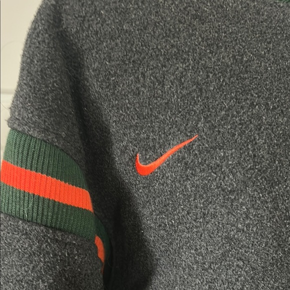 Vintage 2001 Nike University of Miami UM Hurricanes Bomber Jacket Classic Y2K - Picture 2 of 12